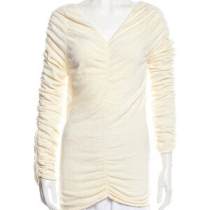 NWT Helmut Lang Long-SleeveTop in Cream, Size (L) - INCREDIBLY SOFT & BEAUTIFUL